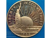 1/2 Dollar 1986 USA "Nation of Immigrants" UNC PROOF