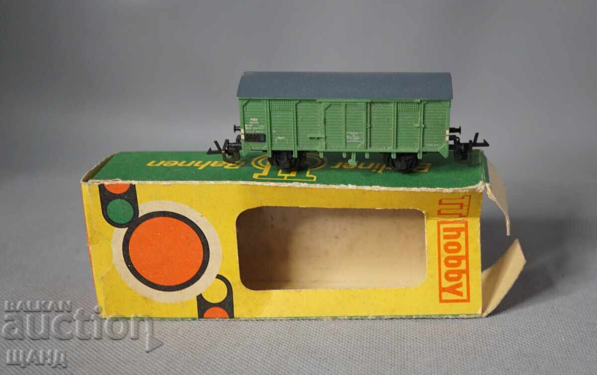 HOBBY TT Old German toy freight wagon with box HOBBY TT Old German toy freight wagon with box