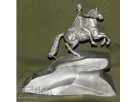 Sculptură metalică Rusia URSS Monumentul lui Petru cel Mare