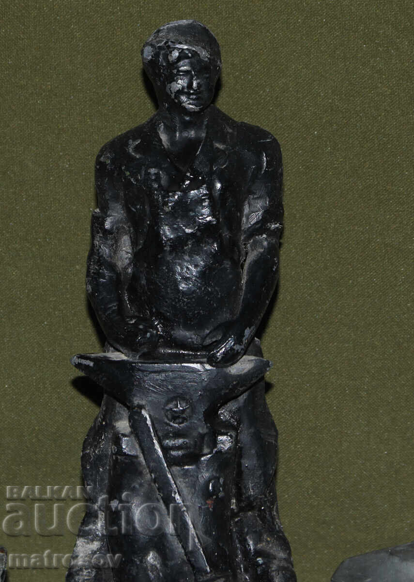 Delivery of Old metal inkwell blacksmith