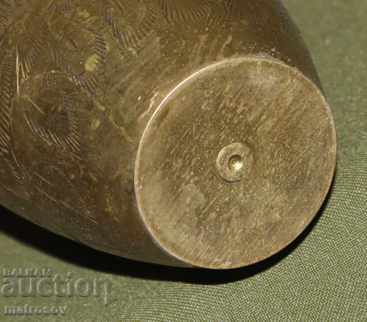 Vază decorativă din alamă, decorație florală - 6