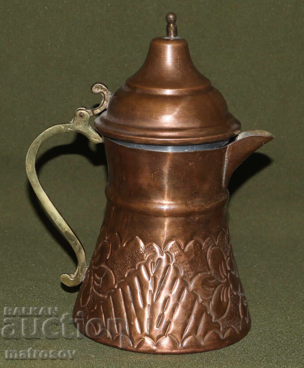 Handmade copper coffee pot