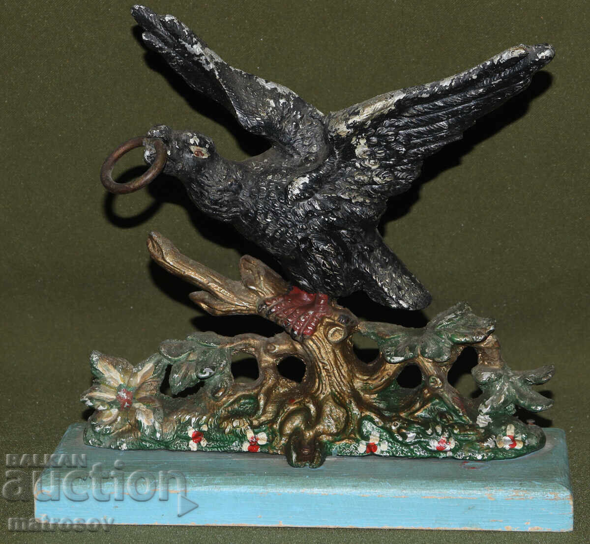 Compoziție metalică sculptură originală Vultur cu preț 170.00 BGN | € 86.92