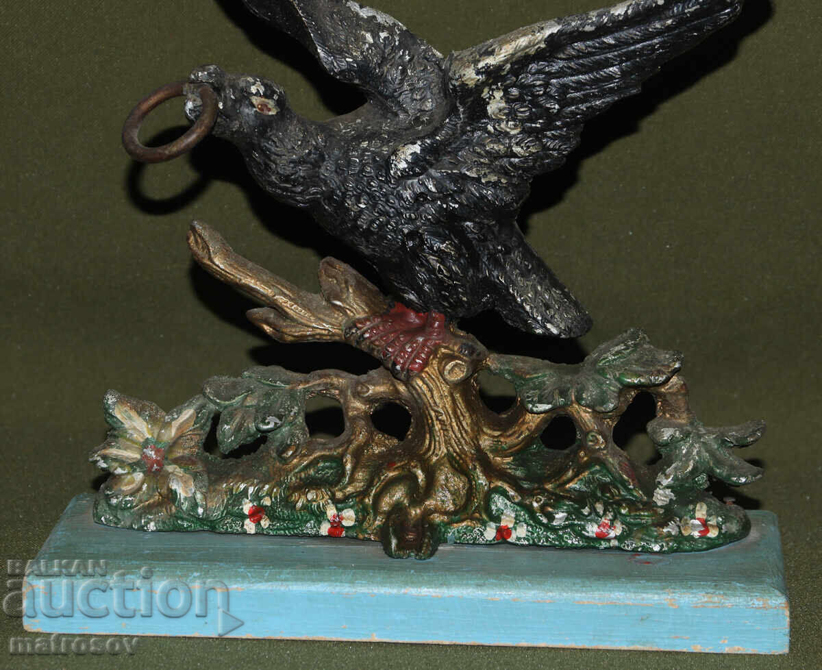 Compoziție metalică sculptură originală Vultur - 5