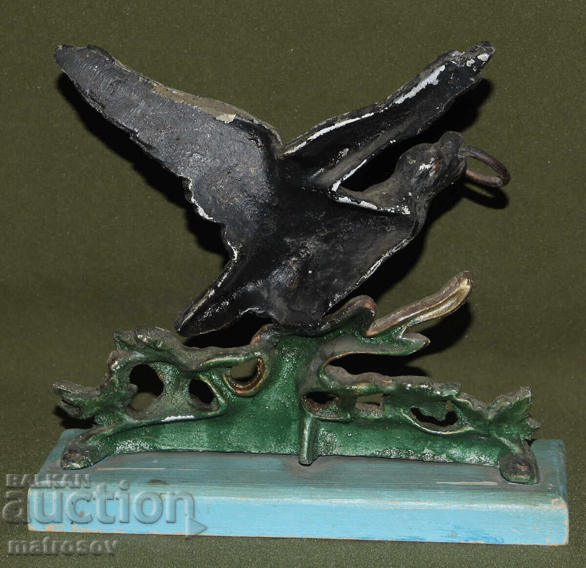 Compoziție metalică sculptură originală Vultur - 6