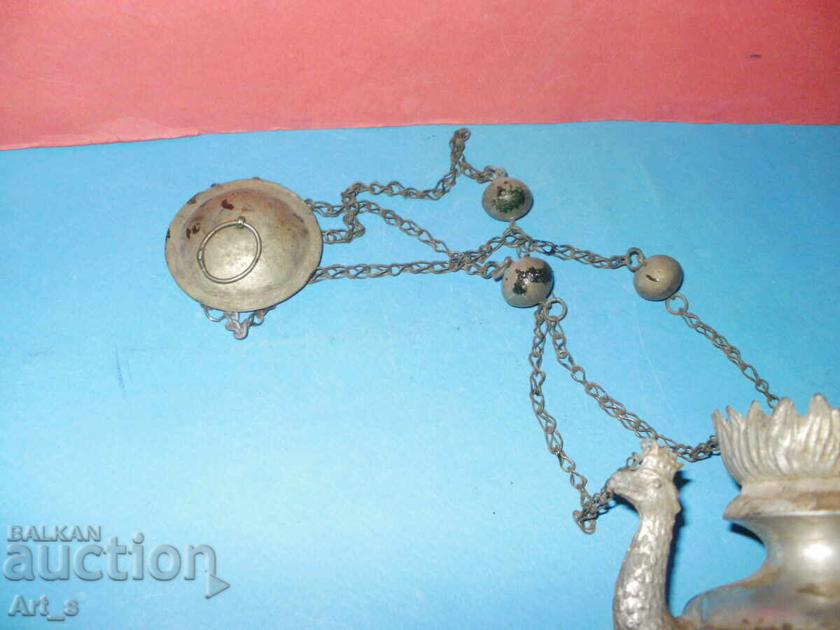 Candelă de renaștere autohtonă din bronz alb din secolul al XIX-lea - 5