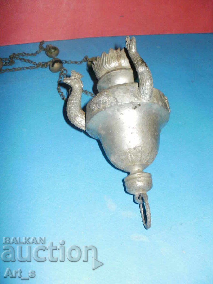 Candelă de renaștere autohtonă din bronz alb din secolul al XIX-lea - 7