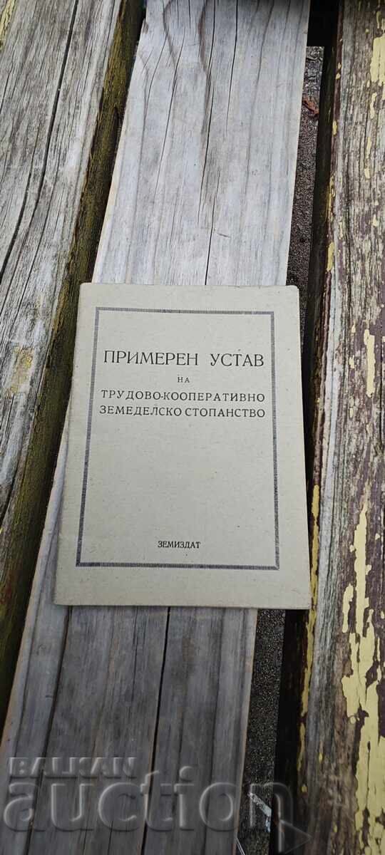 Exemplu de statut al CAP