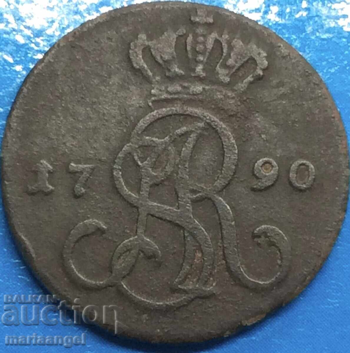 Δημοπρασία Πολωνία 1 grosz 1790 Βαρσοβία Stanislaw August Poniatowski