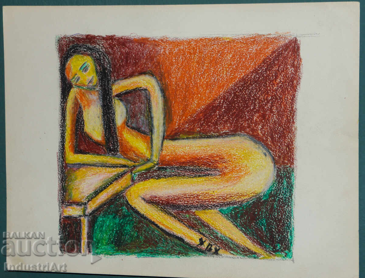 Modern Art Pastel Abstract Nude Body with price 100.00 BGN | € 51.13