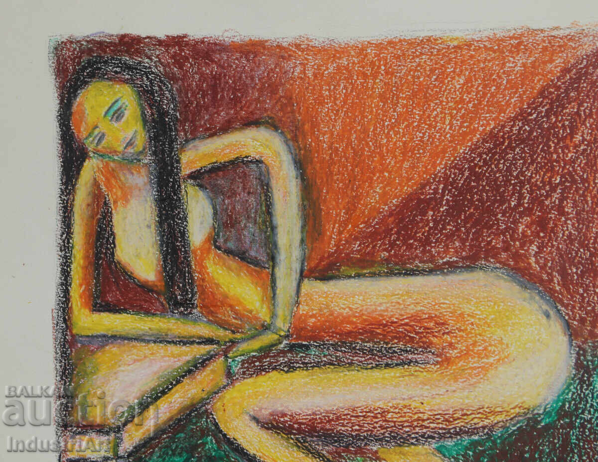 Delivery of Modern Art Pastel Abstract Nude Body