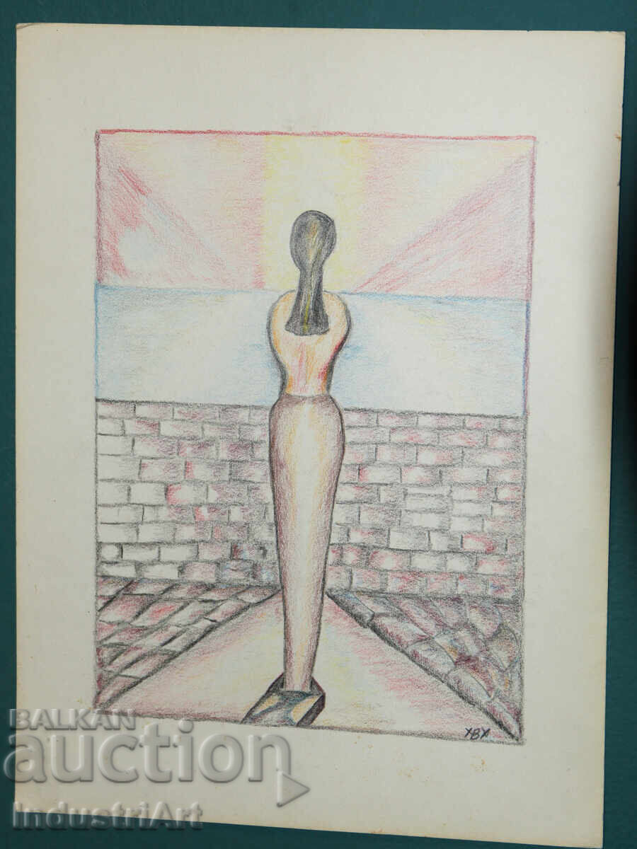 Modern Art Pastel Abstract Landscape with price 100.00 BGN | € 51.13 Modern Art Pastel Abstract Landscape with price 100.00 BGN | € 51.13