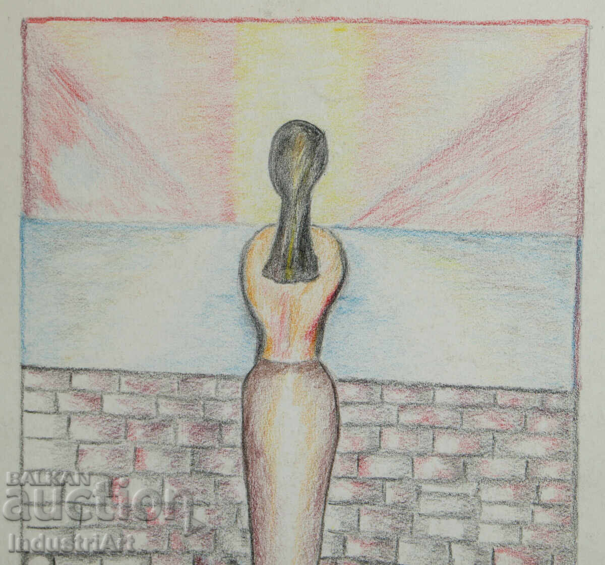 Delivery of Modern Art Pastel Abstract Landscape Delivery of Modern Art Pastel Abstract Landscape