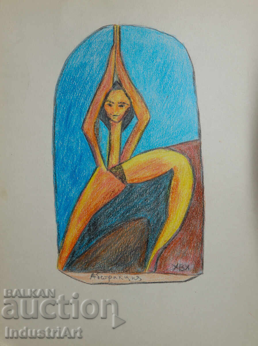 Artă modernă pastel abstract corp gol