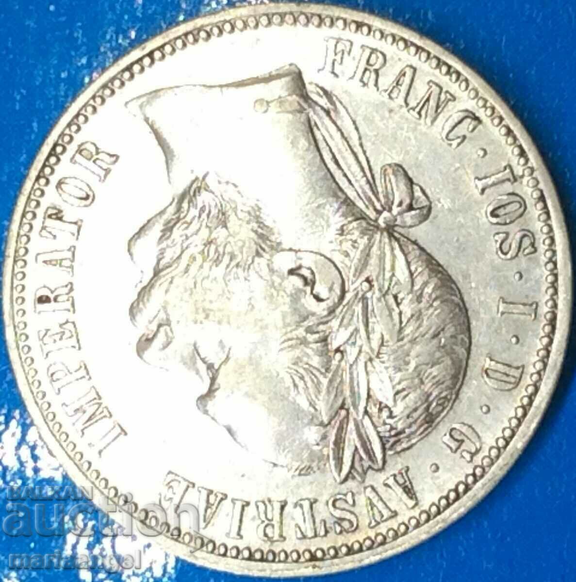 Αυστρία 1 Florin 1883 Franz Joseph Silver - 5