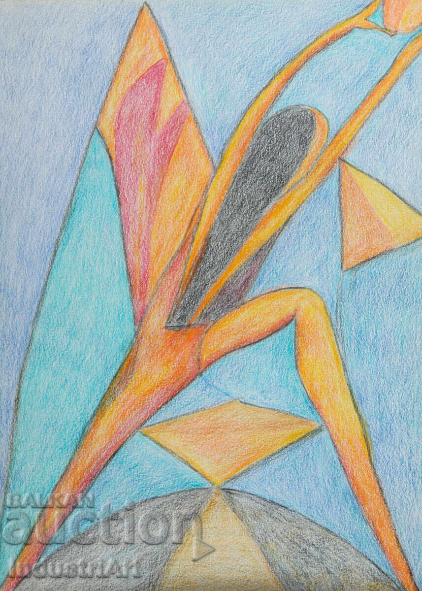 Modern art pastel abstract composition with price 100.00 BGN | € 51.13