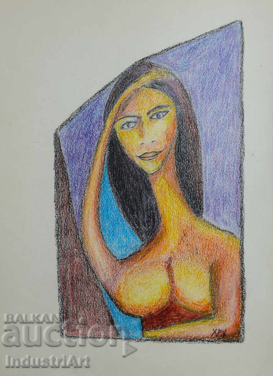 Μοντέρνα τέχνη παστέλ αφηρημένο σώμα