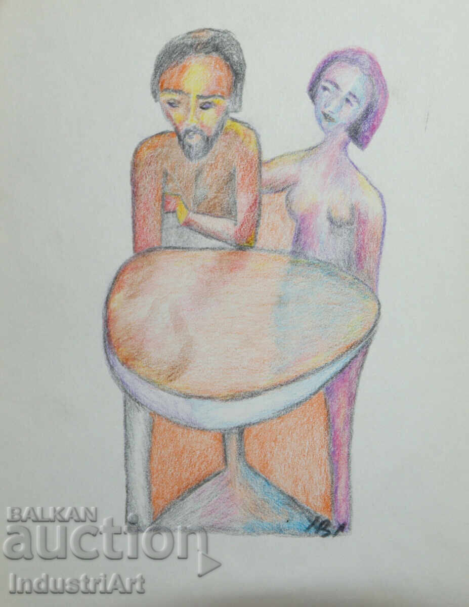 Modern Art Pastel Abstract Figures with price 100.00 BGN | € 51.13