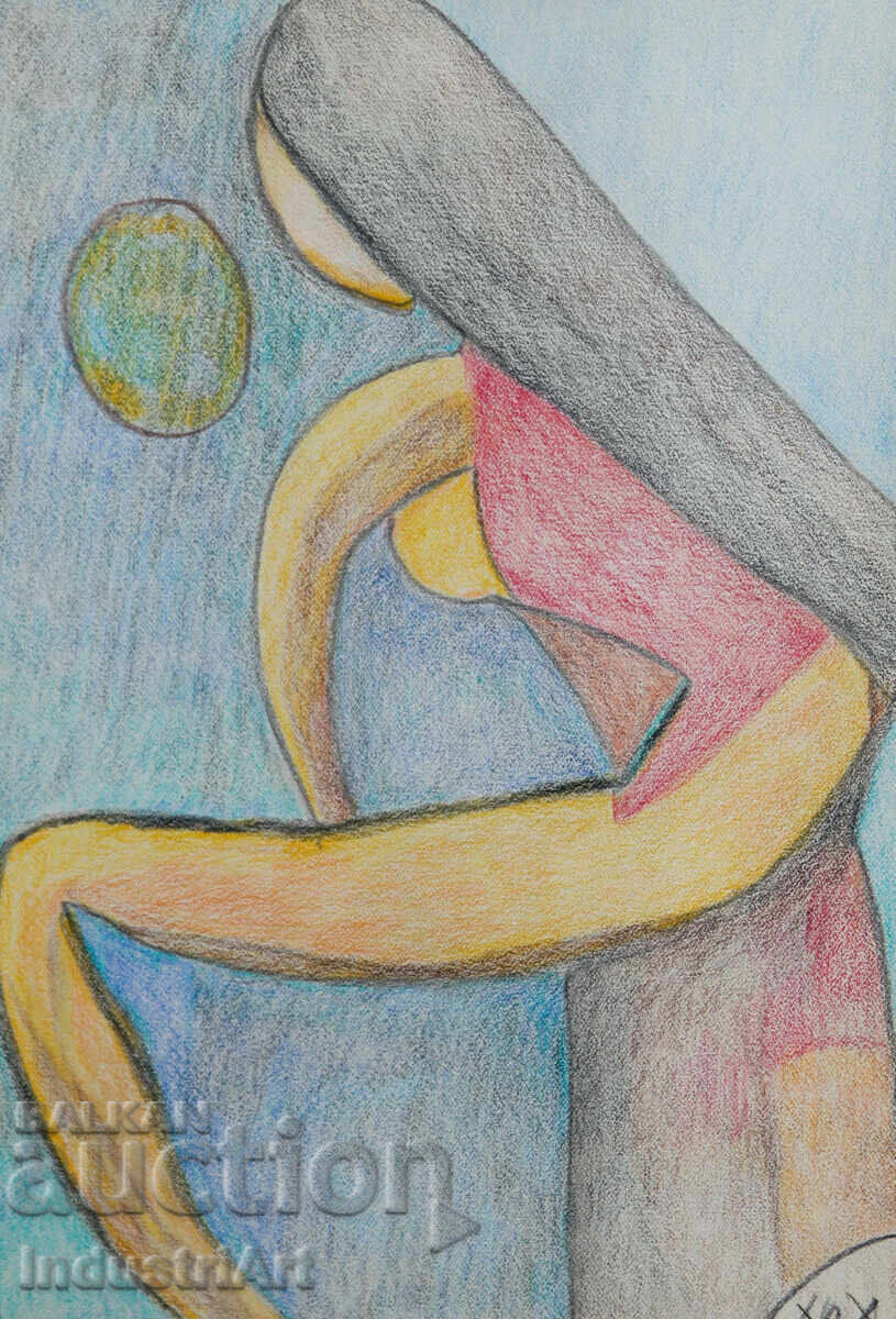 Modern Art Pastel Abstract Body