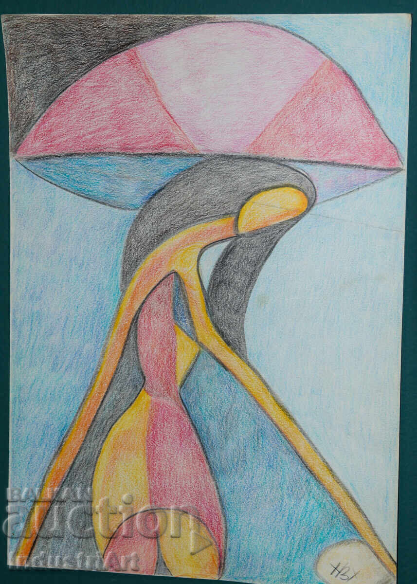 Modern art pastel abstract composition with price 100.00 BGN | € 51.13