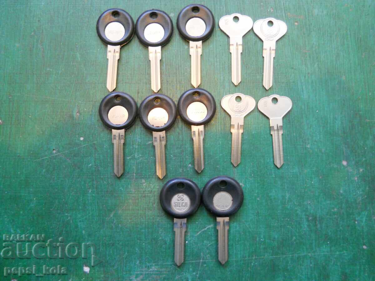 Ανταλλακτικά για κλειδιά αυτοκινήτων "Volkswagen" - 12 τμχ