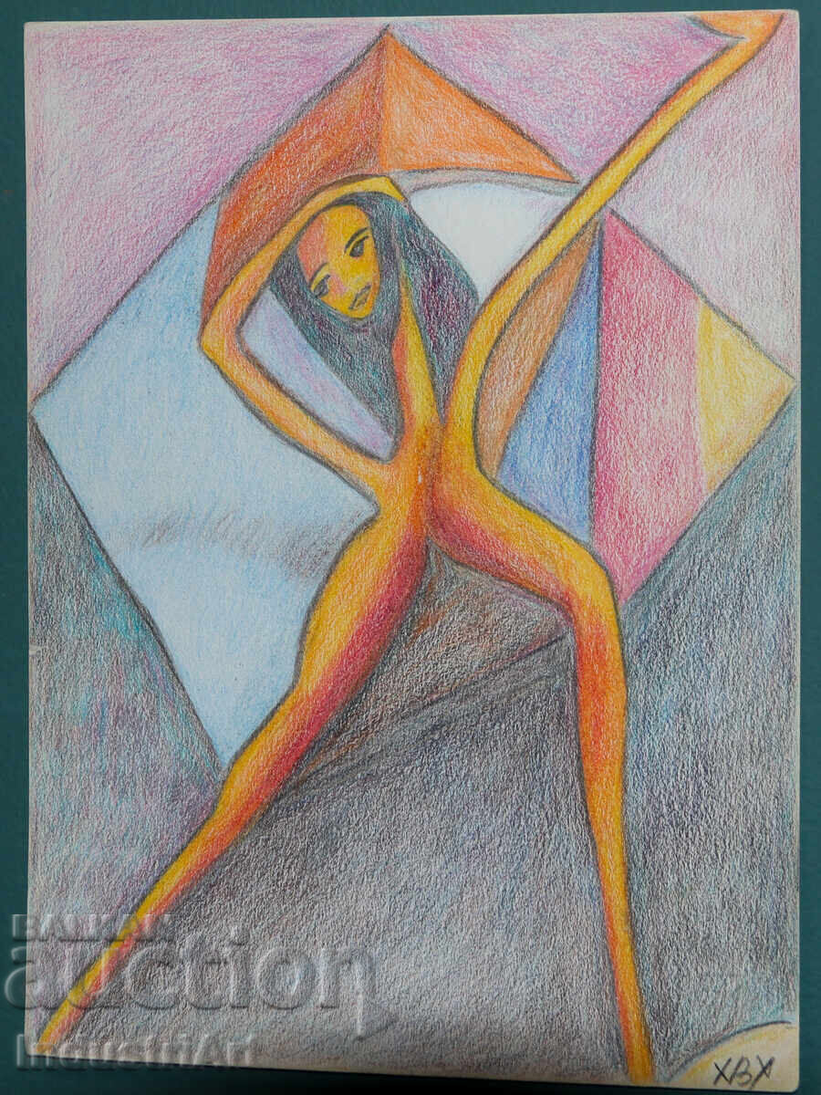 Модерно изкуство пастел абстрактна композиция с цена 100.00 лв. | € 51.13