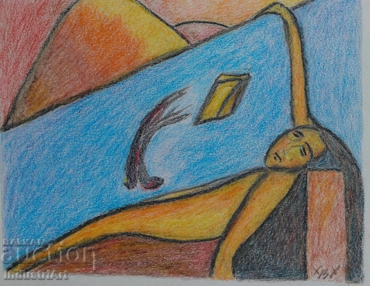 Livrarea Artă modernă pastel abstract peisaj