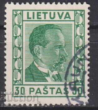 Timbrul poștal timbrat Antanas Smetona 1937 din Lituania Timbrul poștal timbrat Antanas Smetona 1937 din Lituania