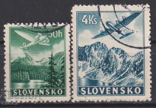 Σφραγισμένες γραμματόσημες Βουνά Αεροπλάνα 1939 από Σλοβακία