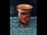 Хохлома чаша-11/7 см