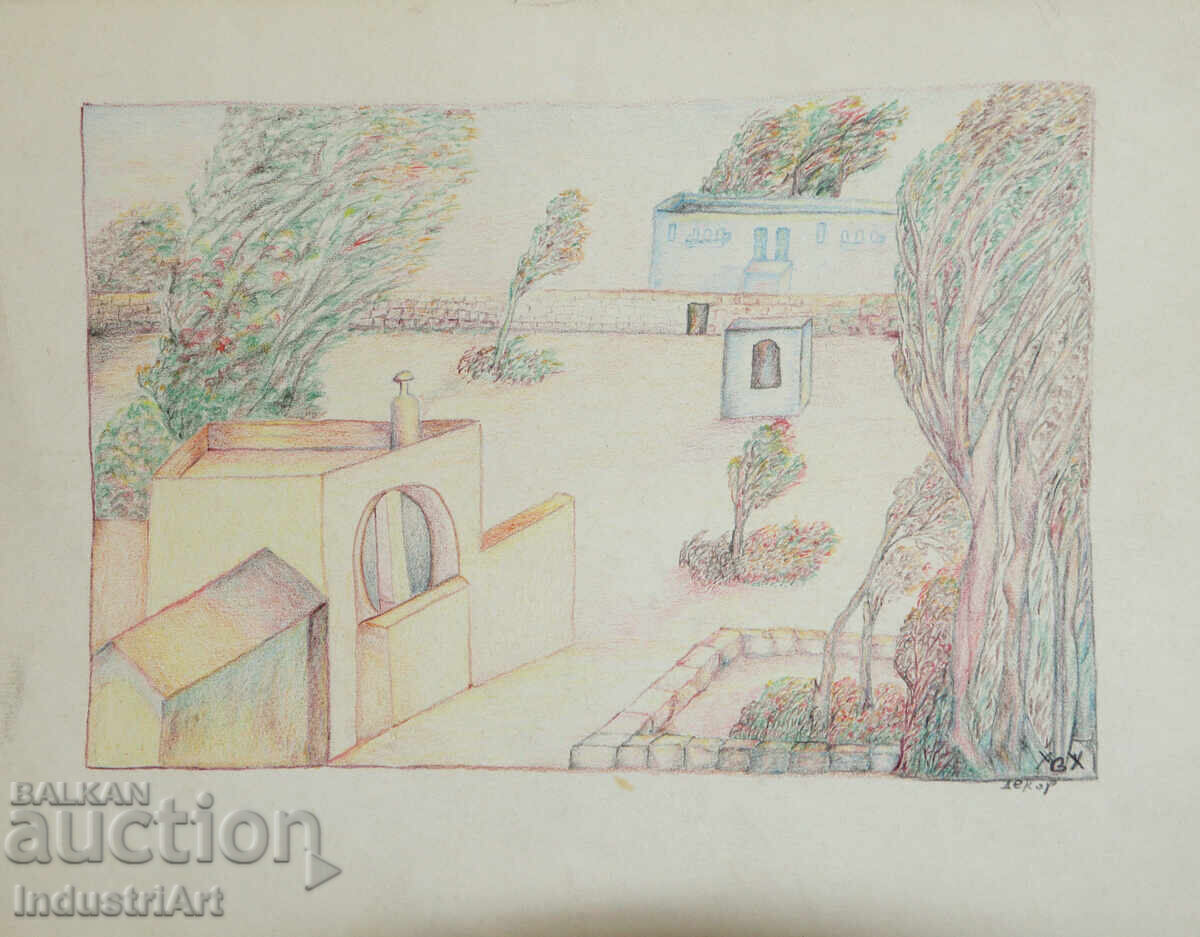 Contemporary Art Painting Pastel Landscape with price 100.00 BGN | € 51.13