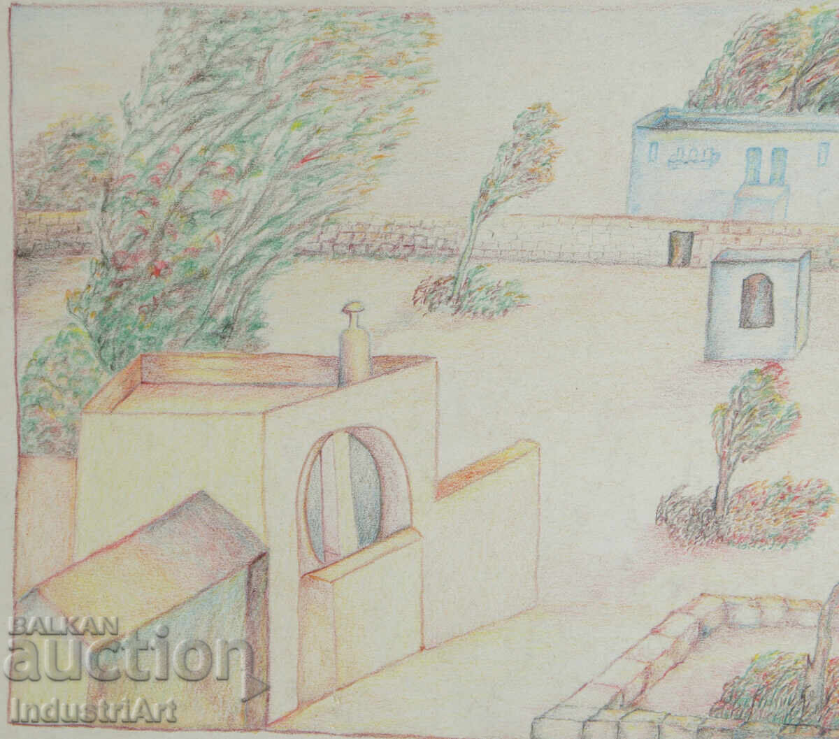 Delivery of Contemporary Art Painting Pastel Landscape