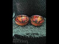 Cupe Khokhloma - 2 buc., 10/5 cm