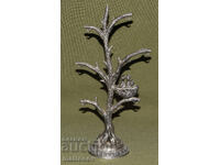Decorațiune metalică decorativă copac păsări