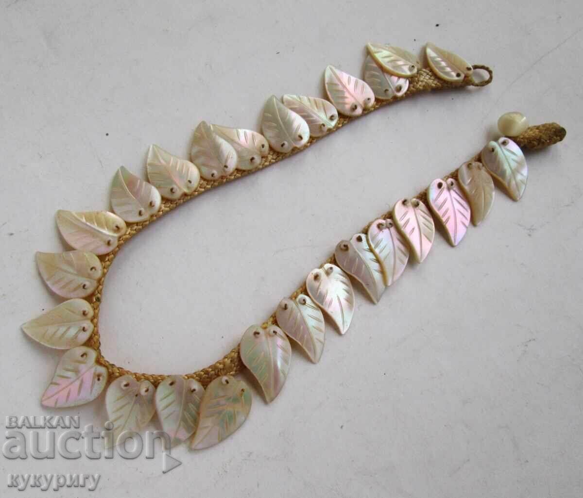 Old Revival Mother-of-Pearl Ornament for Folk Costume Women's Necklace - 7 Old Revival Mother-of-Pearl Ornament for Folk Costume Women's Necklace - 7