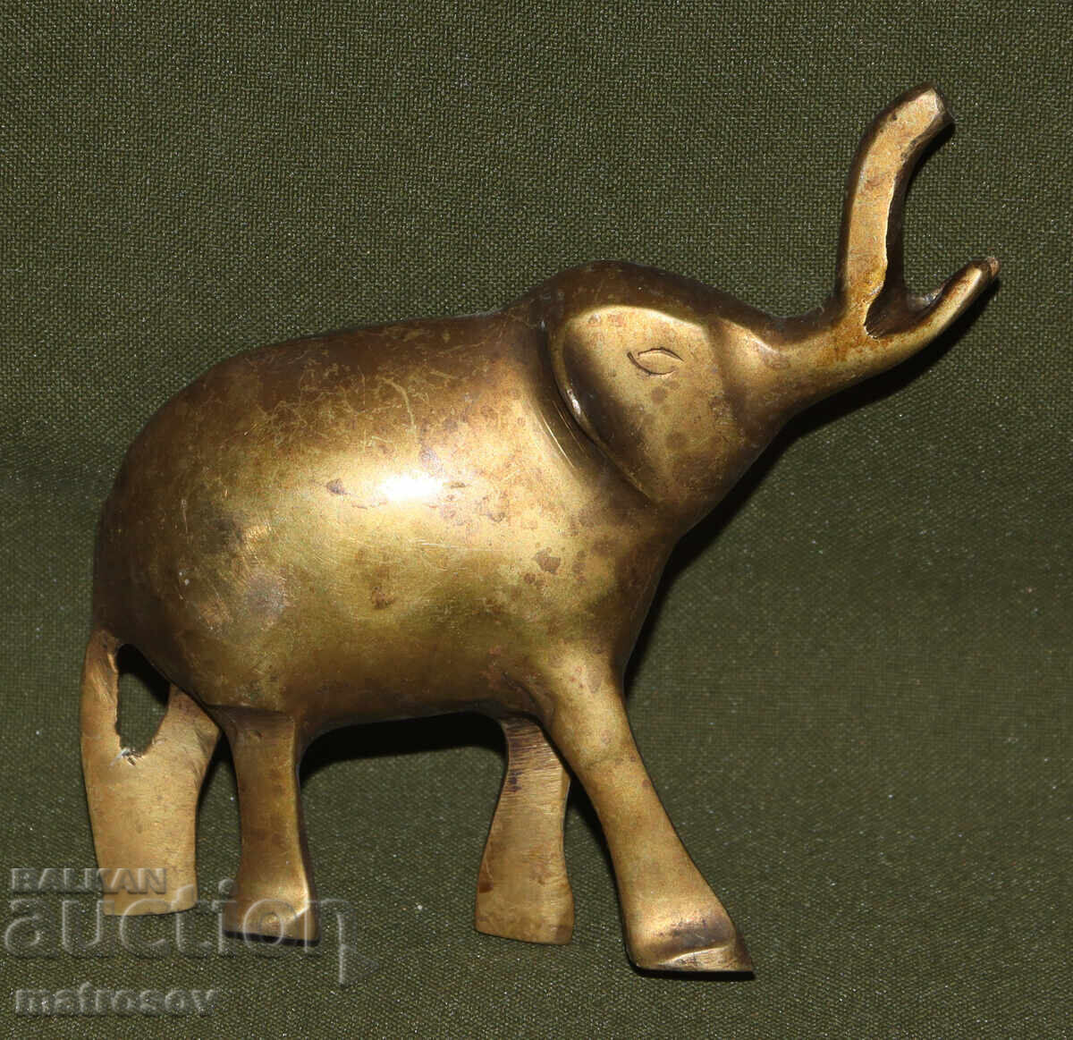 Δημοπρασία Μικρό μπρούτζινο ειδώλιο ελεφαντάκι