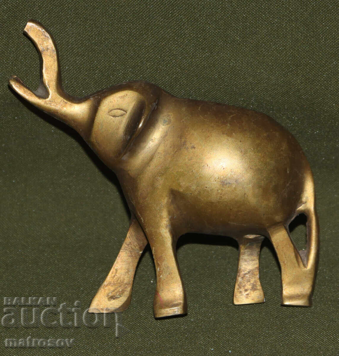 Μικρό μπρούτζινο ειδώλιο ελεφαντάκι - 5