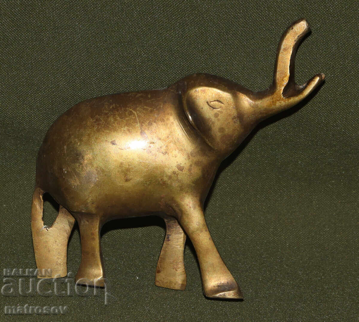 Μικρό μπρούτζινο ειδώλιο ελεφαντάκι