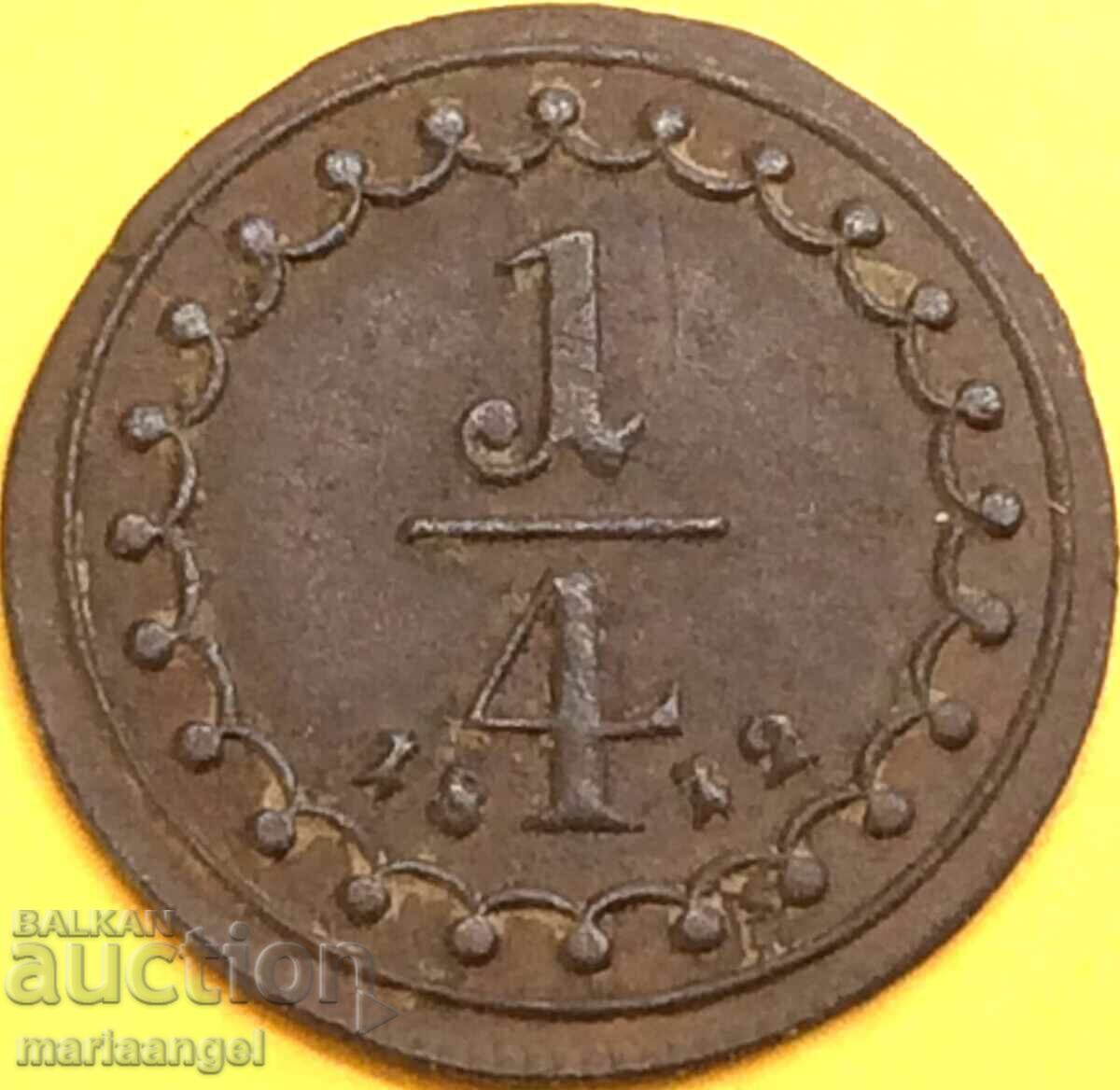 1/4 Kreuzer 1812 Austria Franz I A - Vienna copper - rare - 5