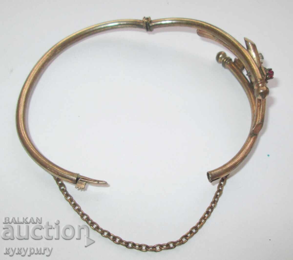 Brățară veche victoriană de damă bijuterie dublă cu preț 95.00 BGN | € 48.57