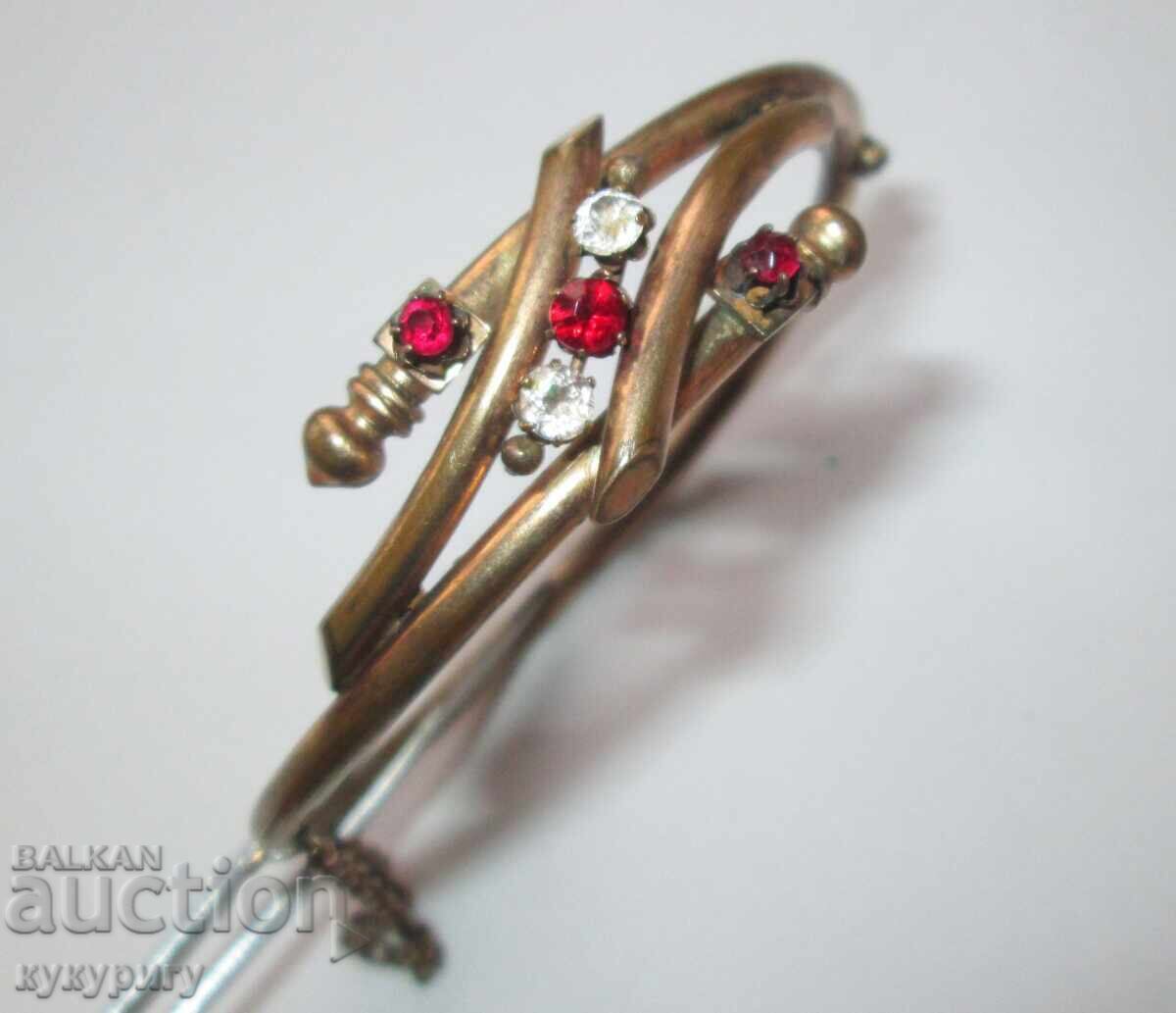 Brățară veche victoriană de damă bijuterie dublă - 7