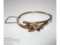 Brățară veche victoriană de damă bijuterie dublă