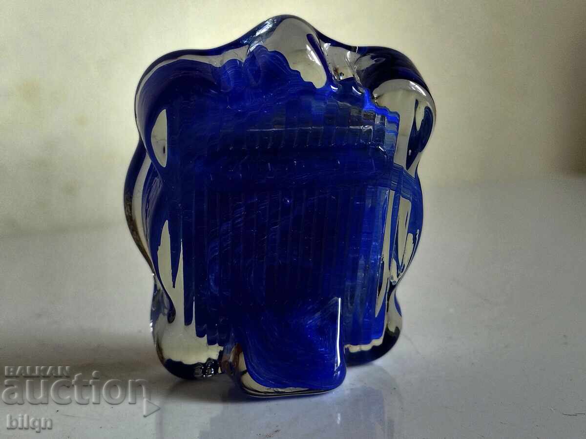 Δημοπρασία Ασημένια εικόνα 925 Γυάλινη βάση