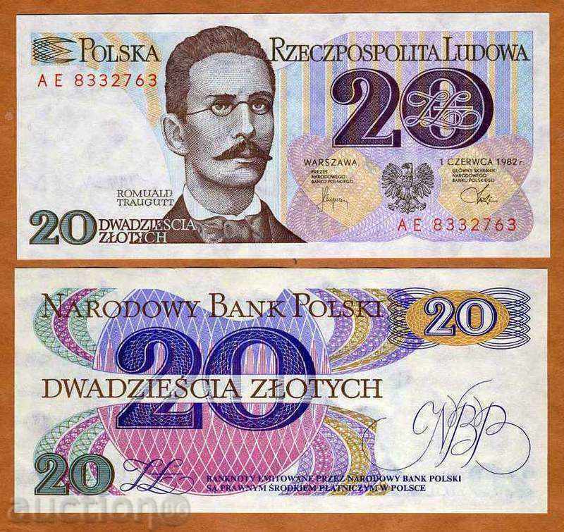 ZORBA AUCTIONS POLAND 20 ZONES 1982 UNC