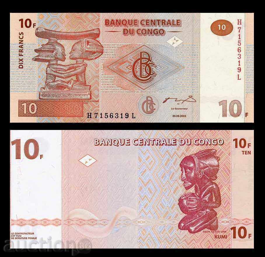 Zorba LICITAȚII TOP CONGO 10 FRANCA 2003 UNC Zorba LICITAȚII TOP CONGO 10 FRANCA 2003 UNC