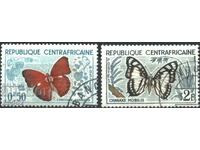 Stamped stamps Butterflies 1961 Central African Republic