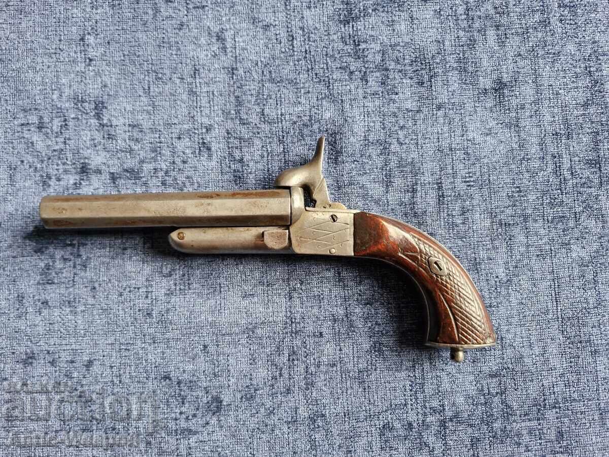 Delivery of Double-barreled pistol, 26 cm. France 1850-1870 Delivery of Double-barreled pistol, 26 cm. France 1850-1870