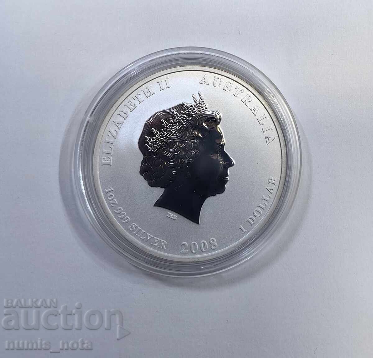 1 oz. Australia Lunar II - Anul Șobolanului cu preț € 110.00 | 215.14 BGN