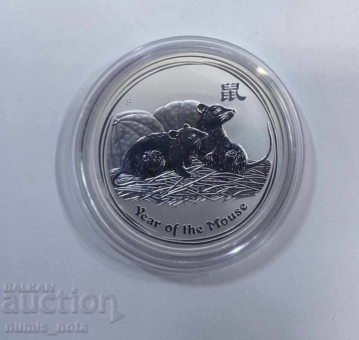 1 oz. Australia Lunar II - Anul Șobolanului