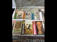 Collectible Football Magazines from 1969, 70, 71, 73, and 74